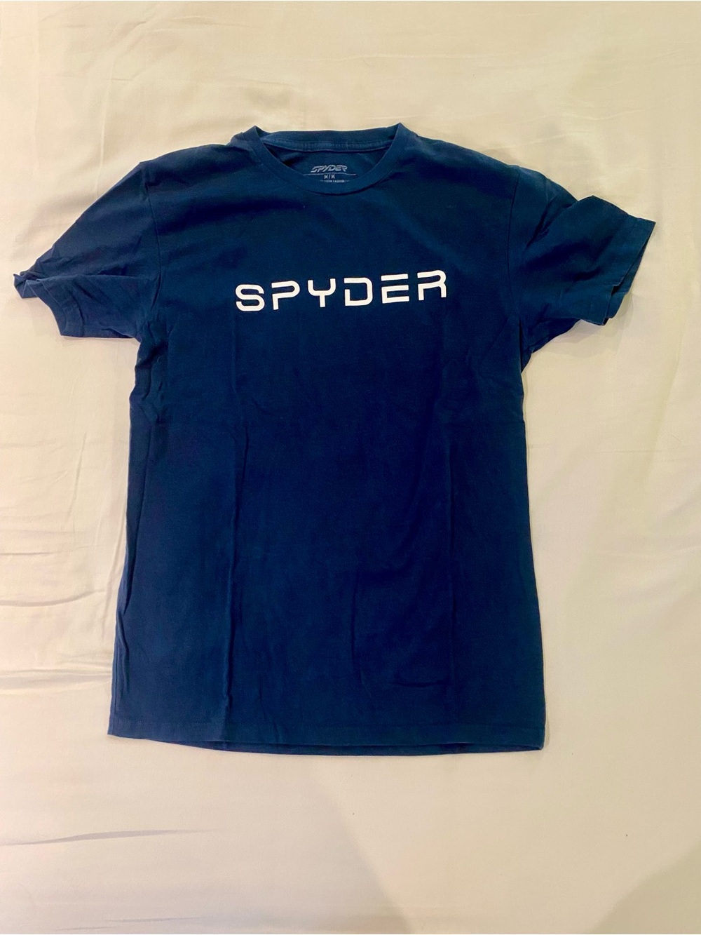 Spyder Men's Navy Blue Logo Short Sleeve Tee
